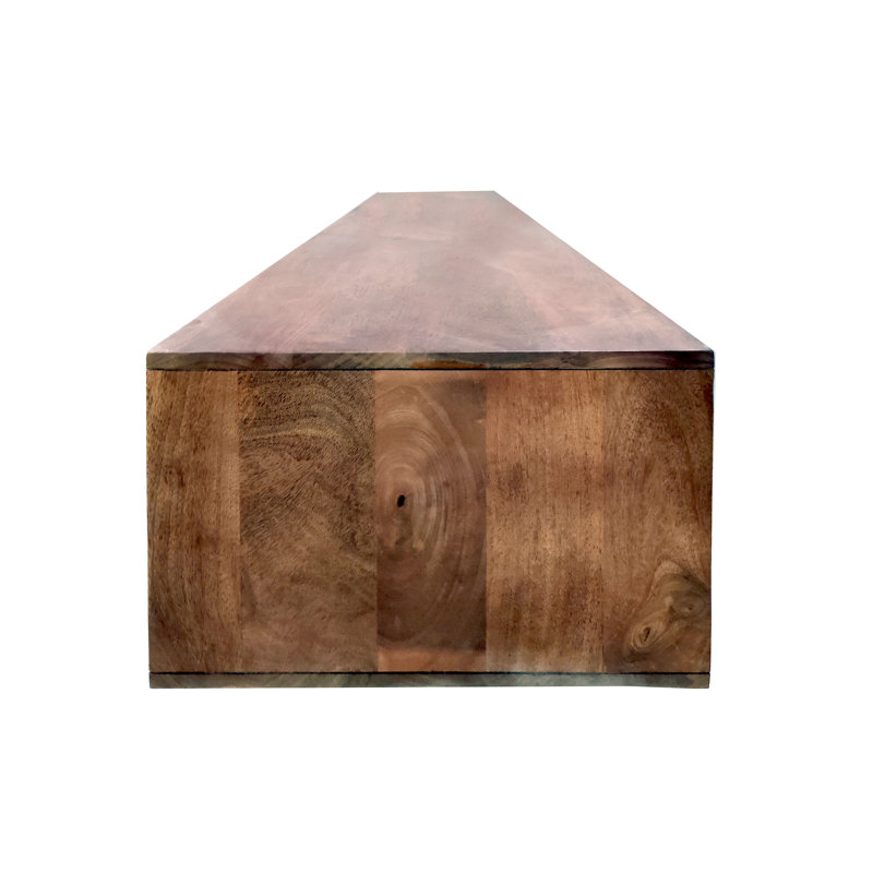 Crowell Unfinished TV Stand for TVs up to 85", Walnut