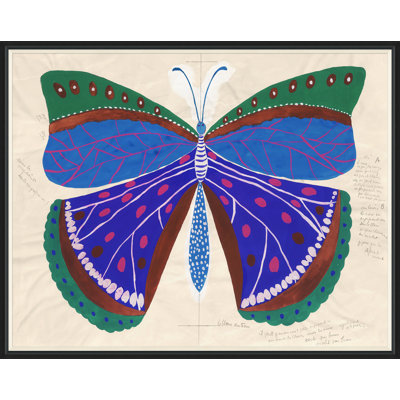 Butterfly Blue Print by Paule Marrot