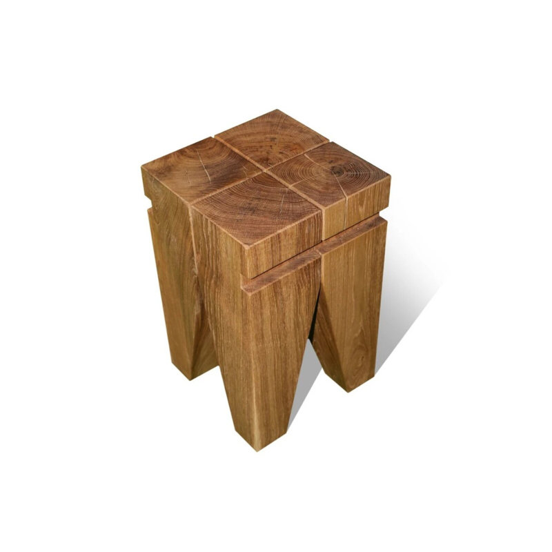 Isleton Solid Wood Accent Stool