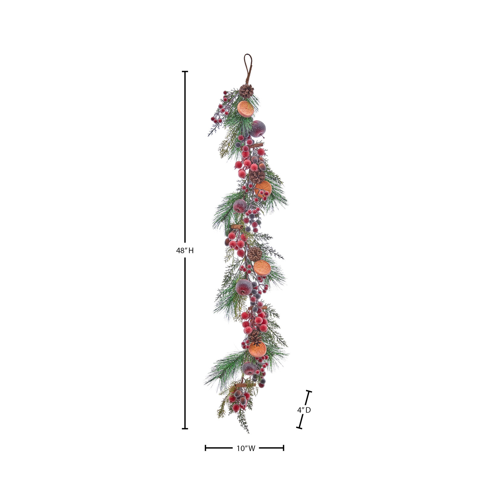48" Beaded Fruit Garland