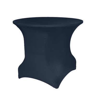 Eider & Ivory™ Round Spandex Stretch Tablecloth - Fits Tables 30" High