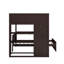 Full Size Loft Bed With A Twin Stand-Alone Bed,Wardrobe,Desk,And Shelves