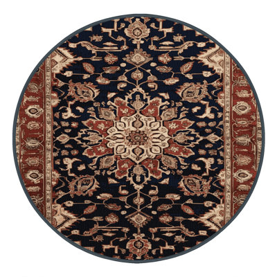 Machine Washable Persian Brown Area Rug