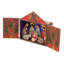 Sculpture en bois retablo crèche scene Izabelle