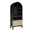 70'' Tall Arched Pantry Cabinet With Doors, Wood Bookcase With 2 Large Drawers and Adjustable Shelves-63077391