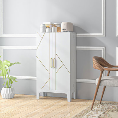 Armoire de rangement de cuisine Shelvia avec étagères à 4 niveaux et 8 porte-épices