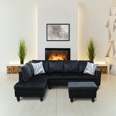 Amay Upholstered L-Shaped Sectional
