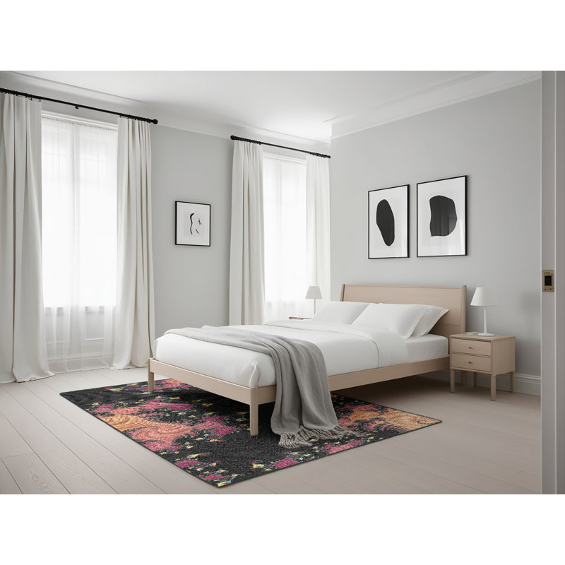 Tapis noir, Rectangle 5 pi x 7 pi