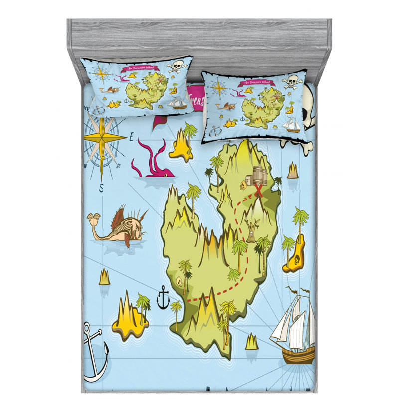 Microfiber Sheet Set, Full Sheet Set with Fitted Sheet