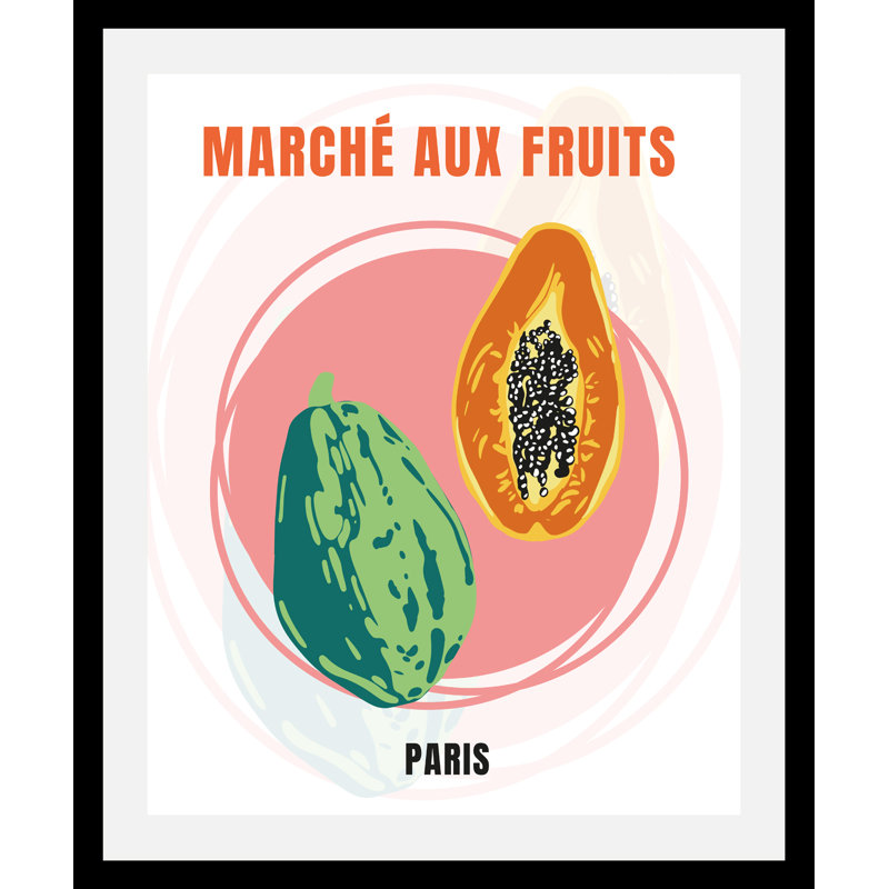 Paris - Single Picture Frame Print, 70cm H x 50cm W