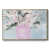Toile avec cadre flottant or