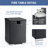 Patio Black Wicker Side Table With Propane Tank-1590897687