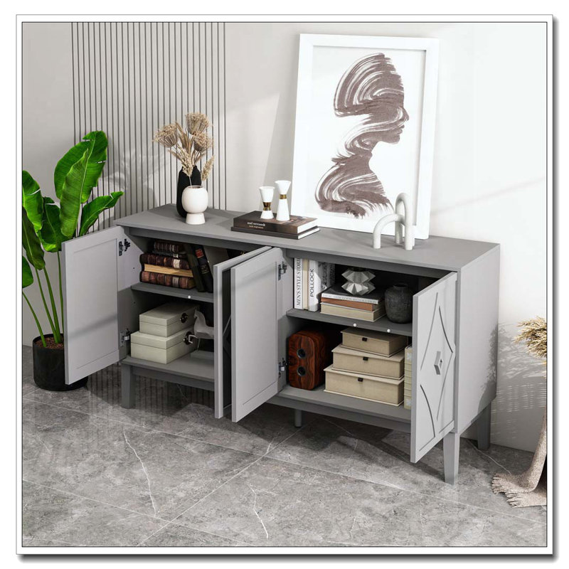 Armoire de rangement vintage 4 portes