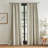 DKNY Pure Stream Textured White/Blue Curtain Panel Pair (Set of 2)-89257430