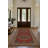 Guria Red/Brown Oriental Machine Printed Cotton Chenille Area Rug-1632112245