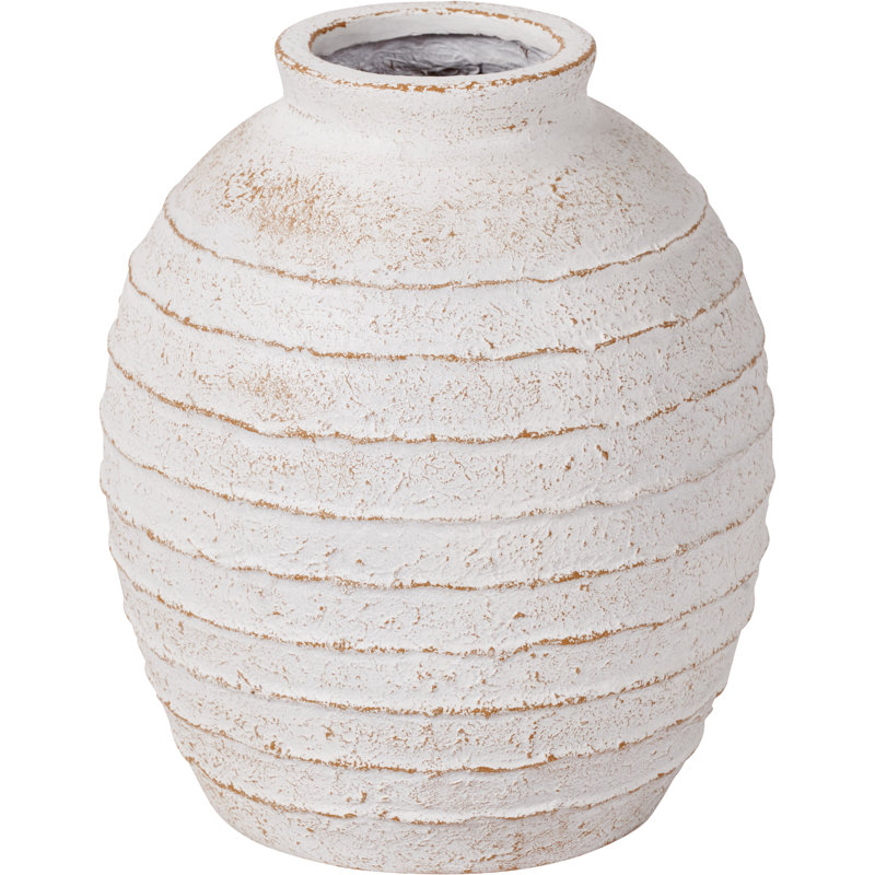 Fiberstone Floor Vase, 38cm H x 32cm W x 32cm D