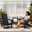 Ensemble de chaises pliantes pour 2 personnes Adirondack avec table d'appoint-1485759504