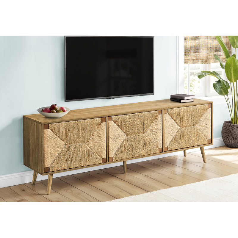 Meuble télé 72 pouces avec meuble télé Mid Century Modern