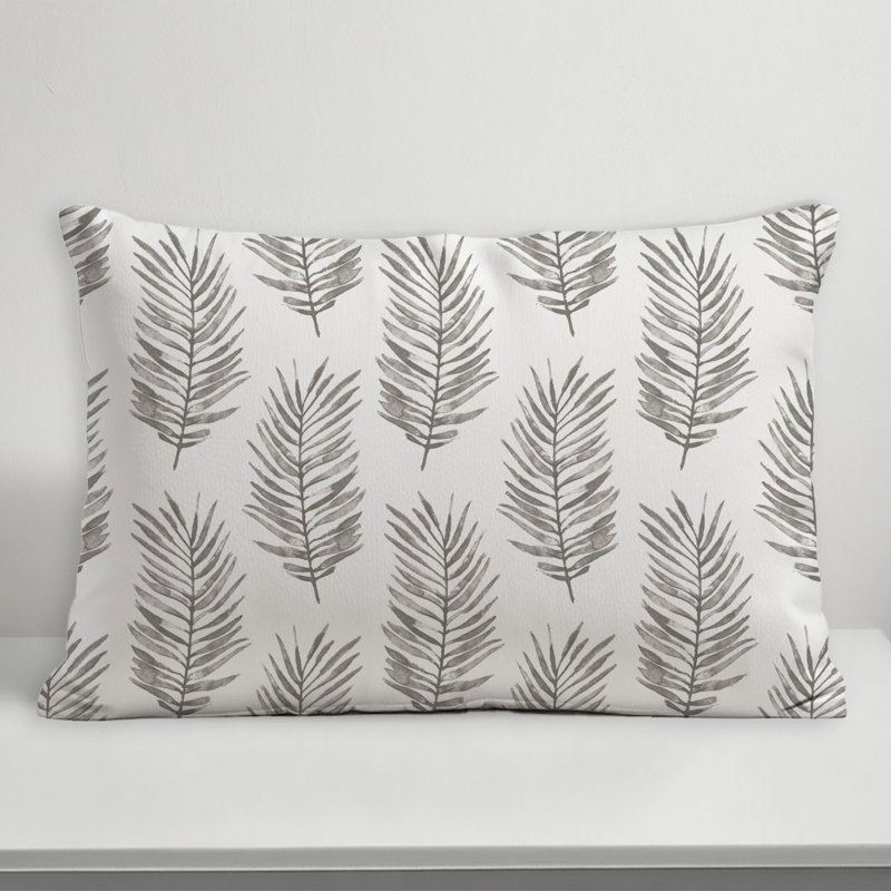Outdoor Rectangular Pillow Cover & Insert, Gray