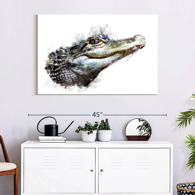 Crowle Crocodile Head, 26" H x 39" W