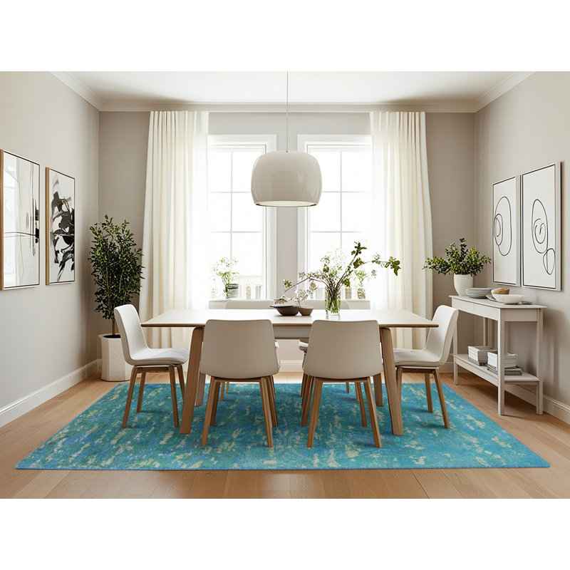 Abstract Indoor Rug, Rectangle 7' x 10'