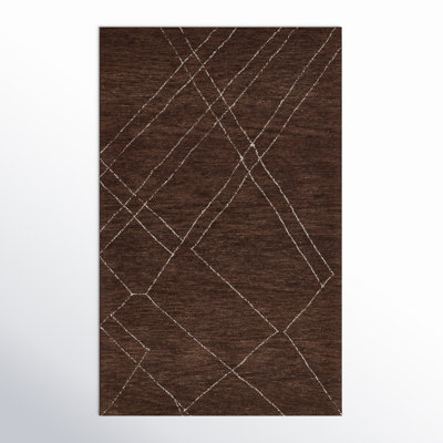 Hand-Woven Abstract Wool Rug