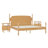 Solid Wood 3-Piece Spindle Vivienne Bed With Two Walker Edison Easy Assembly 2-Drawer Nightstands-111301260-111301259
