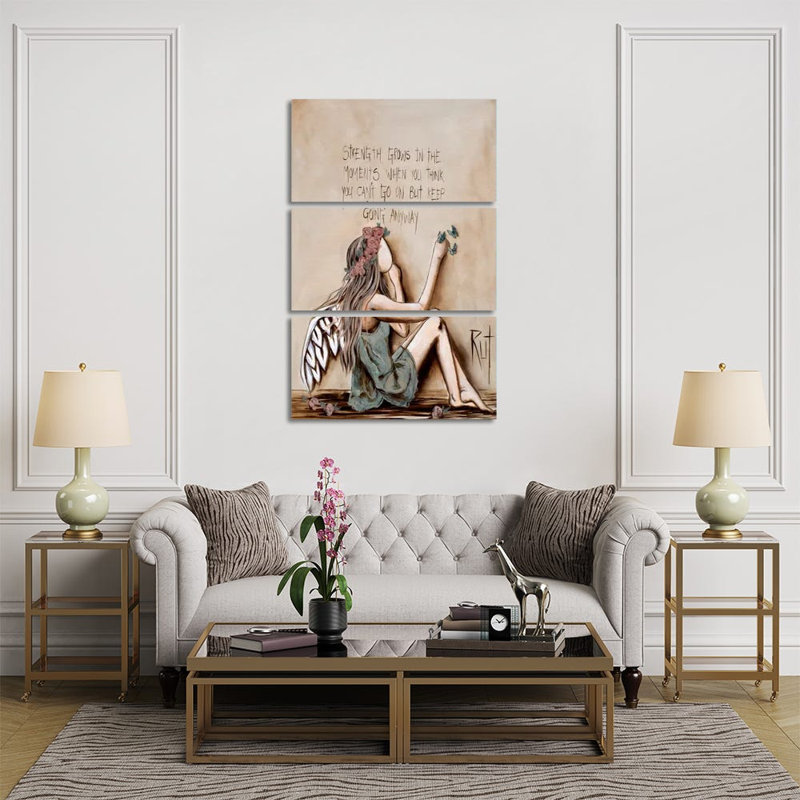 Giclée sur toile tendue par Force «Grows» par Ruth's Angels