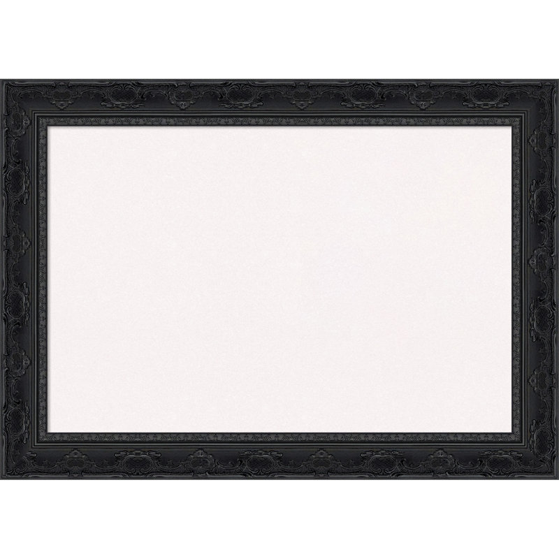 Filigrane noir lustré encadré, tableau d'affichage en liège blanc, tableau d'organisation, tableau d'affichage, Blanc