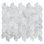 Carrara White 12 in. x 13 in. Honed Marble Mosaic Floor and Wall Tile