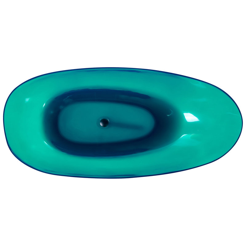 Monquie 169mm x 78mm Solid Surface Bathtub, Teal