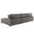 Milbrey 3 - Piece Upholstered Light Gray Corduroy Modular Sectional Sofa with Pillow Back and Solid Wood Legs-640565356-640565355