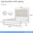 Marquee King Panel Bed with LED Lighting - Cloud White-88292670