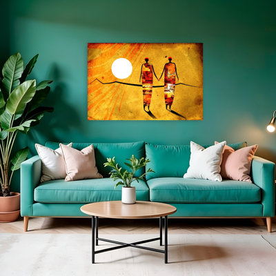 Art contemporain africain, paysage africain abstrait