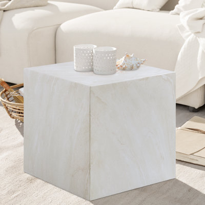 Piazza Geffrey Finished Concrete Indoor/Outdoor End Table