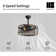 AuroraBreeze 20'' Ceiling Fan with Light Kit