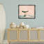Cadre flottant rose avec queue de baleine abstraite, design par Arlington Prints-1023840084-1023840091