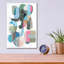  «Cucumber Slumber 1» par Coco Good, art mural en verre, 12 po x 16 po