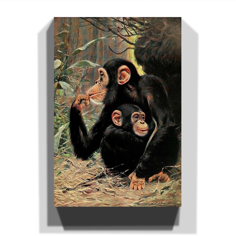 Wilhelm Kuhnert - Wrapped Canvas Painting, 60cm H x 40cm W