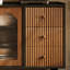 Buffet en noyer massif et bois manufacturé-1972516081
