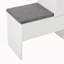 Élégant range-chaussures 2-en-1 avec coussin moelleux, banc de rangement moderne avec portes arquées et dispositifs de rebond, range-chaussures polyvalent avec tablettes réglables pour le couloir et le salon-773803082