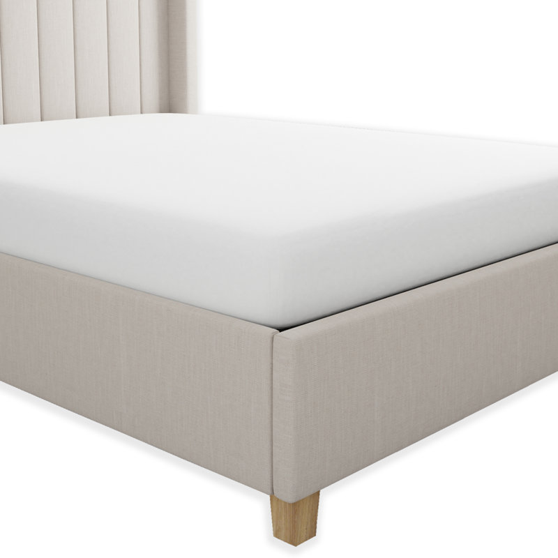 Eveleigh 400TC 100% Cotton Sateen Fitted Sheet, Kingsize (5'), White