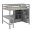 Lit mezzanine double avec bureau et tiroirs-650981458