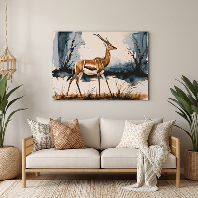 Faune, art mural gris Gerenuk