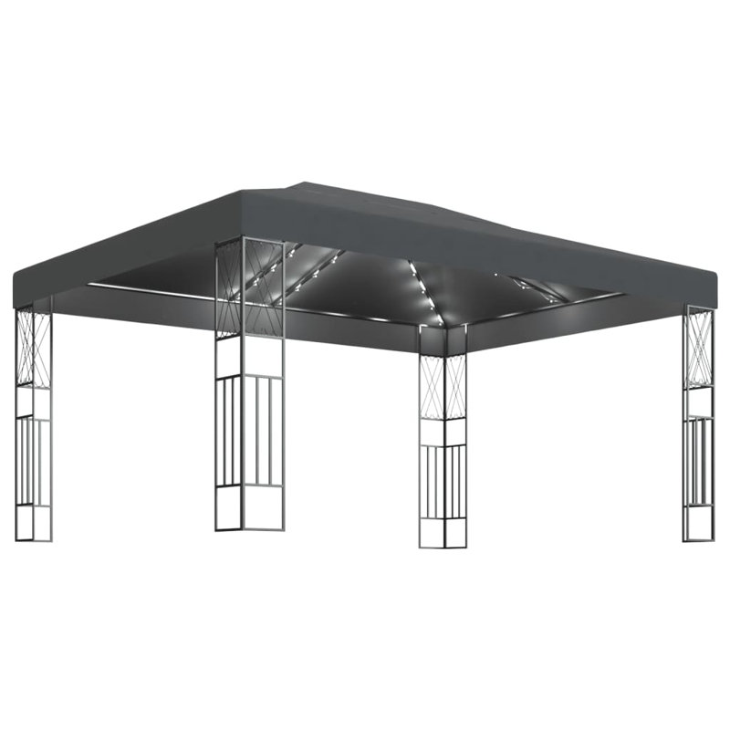 Nunda 3m x 4m Steel Pop Up Gazebo, Anthracite