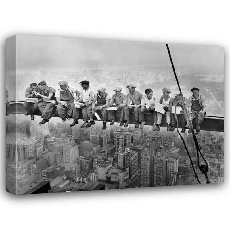Repas sur un gratte-ciel, vers 1932 ISI-AU1401, H 19 po x l 24 po