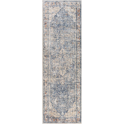 Tapis oriental ivoire / bleu / rouille Maier