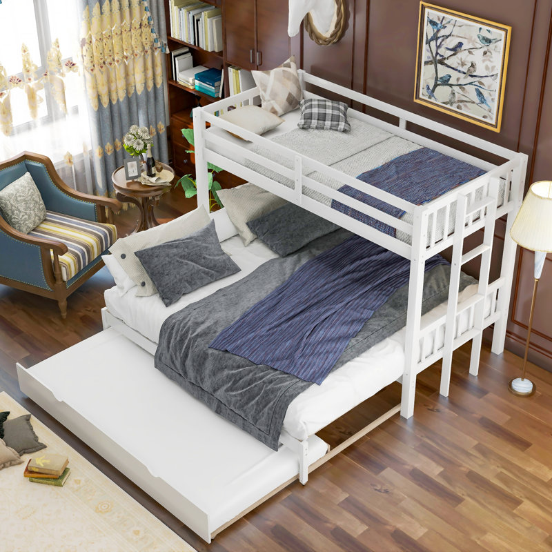 Northallert Standard Bed with Drawers, White