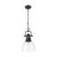 Petit luminaire suspendu Iftimie avec chaîne et verre transparent-2094349160-2094349162