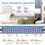 Mousse à mémoire de forme rafraîchissante et matelas hybrides à ressorts ensachés individuellement dans une boîte, soulagement de la pression et soutien